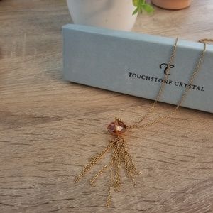 Touchstone Crystal Long Necklace